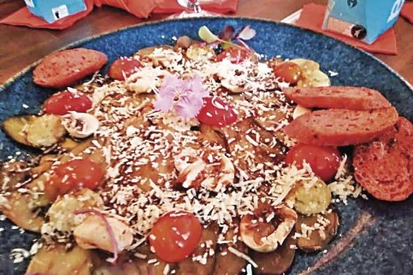 Carpaccio de berenjena