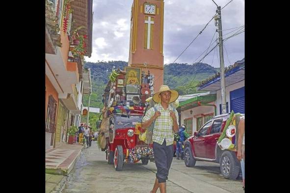 El municipio El Pijao ubicado en la cordillera central colombiana.