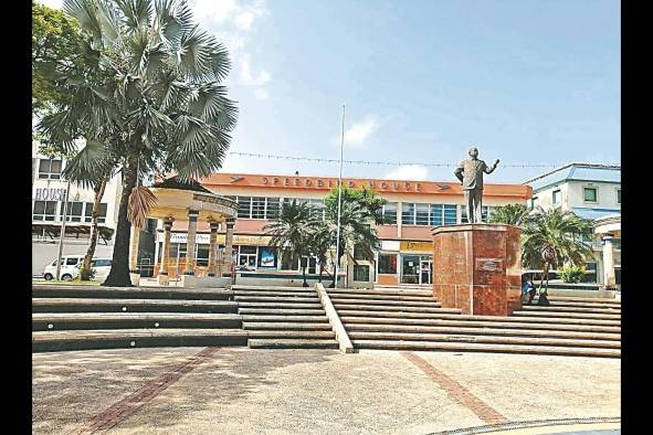 Plaza de la Independencia en la capital de Barbados.