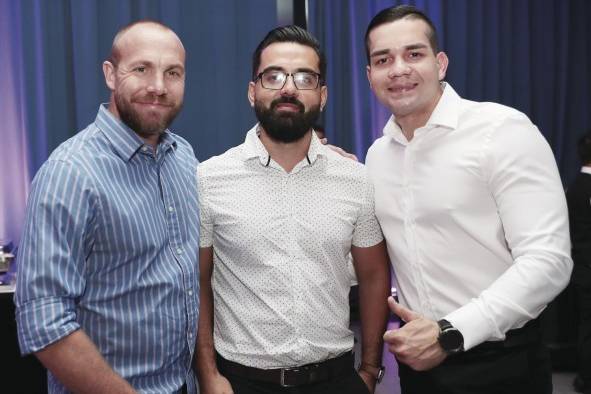 Ricardo Cartaya, Jorge Blanco y Gustavo García