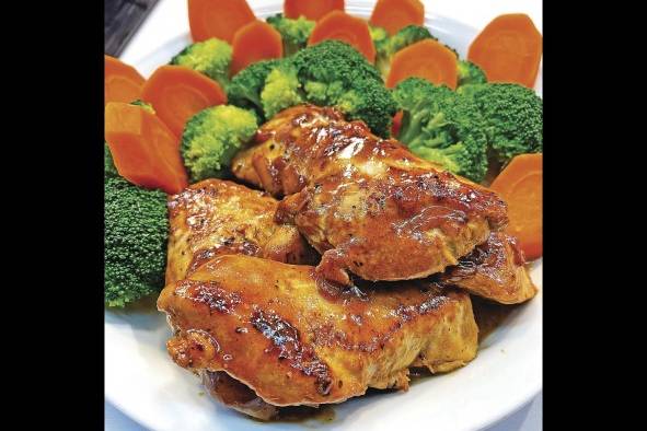 Pechugas de pollo a la mostaza y miel