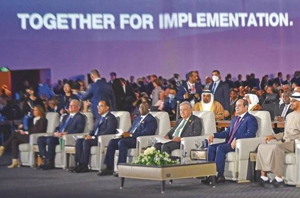 Líderes mundiales se reúnen en Egipto para la COP27.
