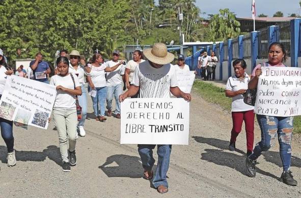 Moradores de Coclesito se manifestaron a favor del contrato minero.