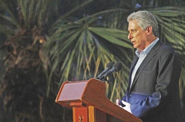 El presidente cubano, Miguel Díaz-Canel