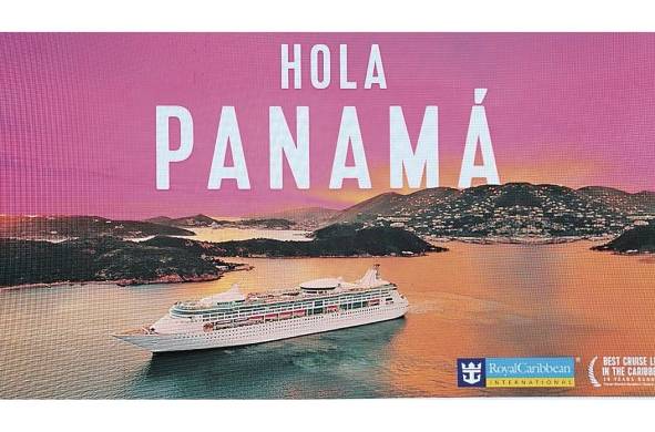 Con un 'hola Panamá' la empresa de cruceros saludó al país.
