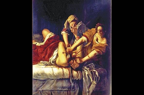 'Judith y Holofernes', (1614). Con un descarnado realismo, Artemisia Gentileschi nos presenta la acción implacable de dos mujeres que no titubean a la hora de hacer justicia.