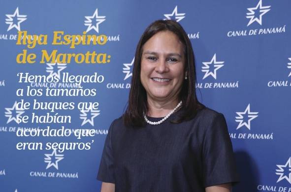 La subadministradora de la Autoridad del Canal de Panamá, Ilya Espino de Marotta.