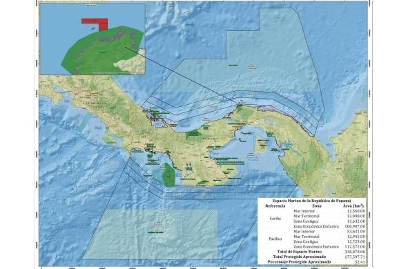 Zona protegida Banco Volcán, espacio marino de Panamá y áreas protegidas