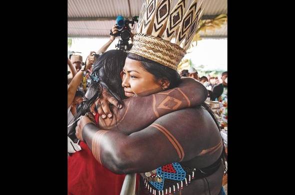 Sara Omi Casama es la presidenta del Congreso General Embera de Alto Bayano.
