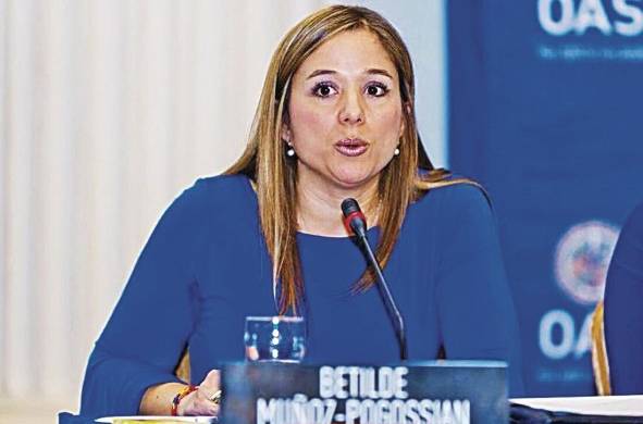 Nacida en Maracaibo, Venezuela, Muñoz-Pogossian es doctora en ciencias políticas y cuenta con una carrera ininterrumpida en la OEA.
