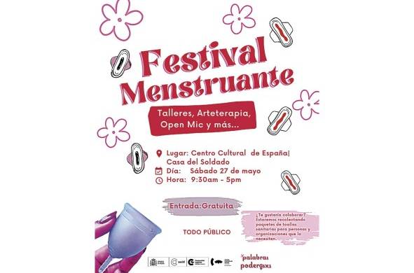 El Festival Menstruante celebrará su segunda edición el día de hoy.