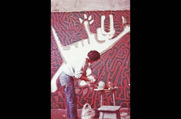 Paño mural, Academia de Bellas Artes San Marcos, Florencia, 1975.