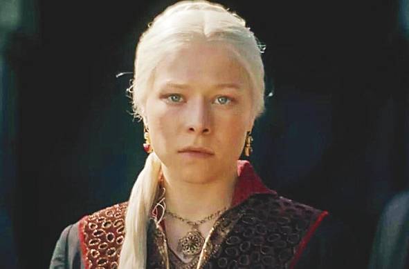 Rhaenyra Targaryen, interpretada por Emma D'arcy