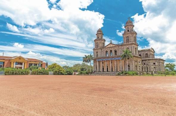 Antigua Catedral en Managua, Nicaragua.