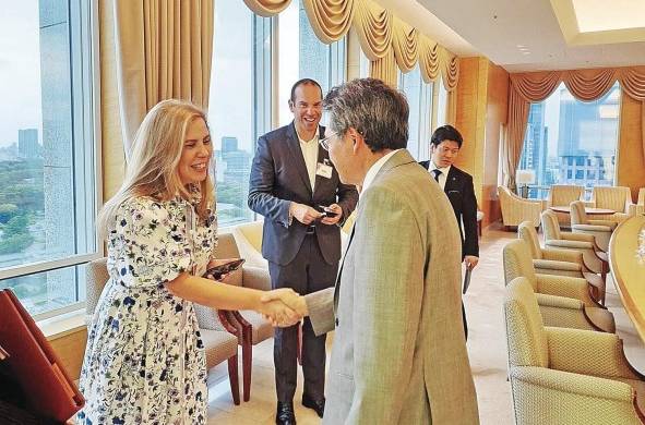 La embajadora y administradora de ProPanamá, Carmen Gisela Vergara, durante su visita a Japón donde se reunió con altas autoridades y empresarios.