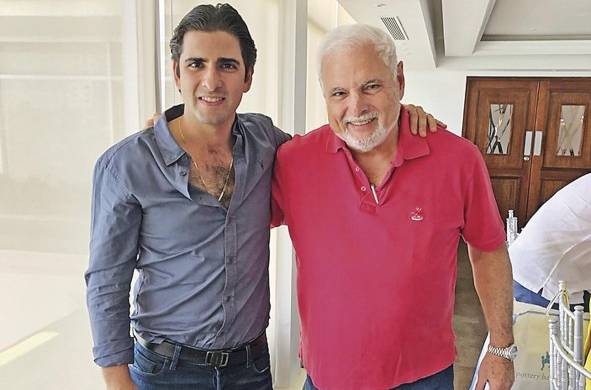 David Virzi junto a su tío, el expresidente Ricardo Martinelli