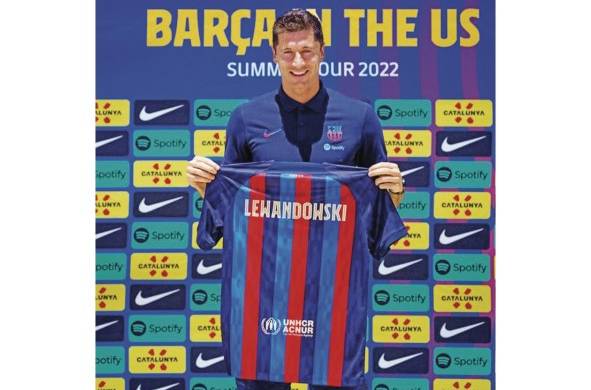 “El lenguaje del Barça es fácil de entender... Me hice un test y mi cuerpo marca que tengo unos cuantos años menos de lo que dice mi edad”: Robert Lewandowski.