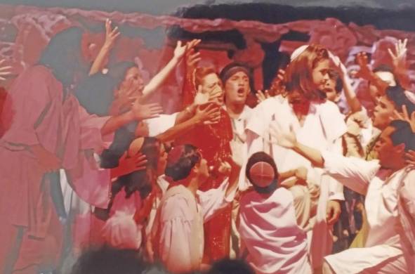 Juan Carlos Adames como Jesús en 'Jesucristo Súper Estrella