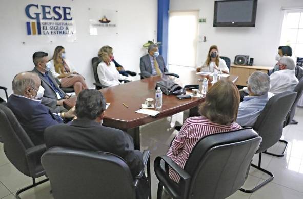 La canciller Mouynes, participó de la reunión del Consejo Editorial del Grupo El Siglo y La Estrella (GESE), el pasado jueves.