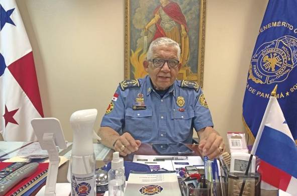Coronel Abdiel Solís, director General del Benemérito Cuerpo de Bomberos de Panamá