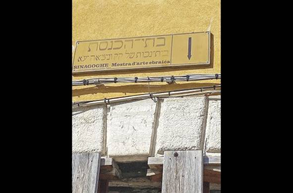 Identificación de una de sus sinagogas