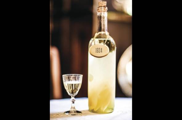 El tradicional vodka de limón