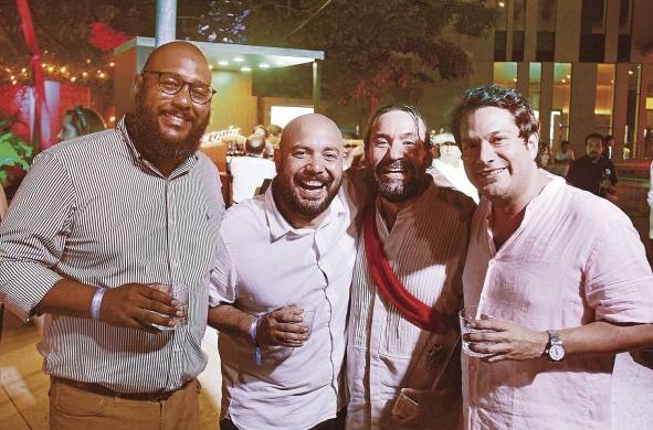 Los chefs Carlos 'Chombolín' Alba, Fulvio Miranda, Mario Castrellón y Rafael Reyes