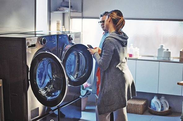 La lavadora inteligente, otra apuesta de LG Electronics para este nuevo año.