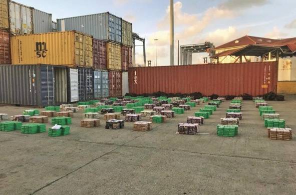 La Fiscalía de Drogas junto a la Policía Nacional incautaron en febrero pasado 3,665 de droga procedentes de Colombia en un puerto de Colón
