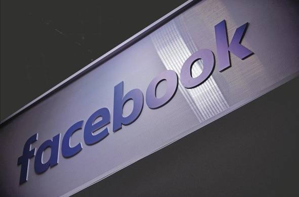 Vista del logo de la red social Facebook