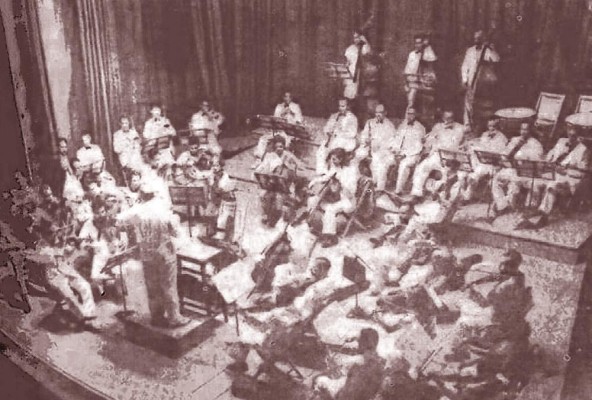 Orquesta Sinfónica Nacional en 1941.