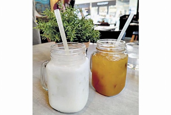 Limonada con coco y con raspadura