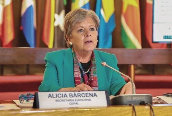 Alicia Bárcena, secretaria ejecutiva del organismo de las Naciones Unidas con sede en Chile.