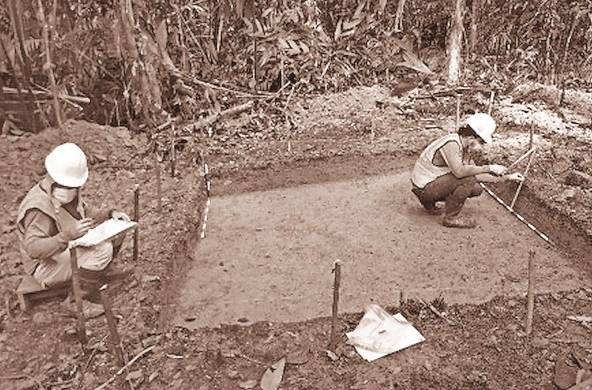 Registro de la excavación arqueológica.