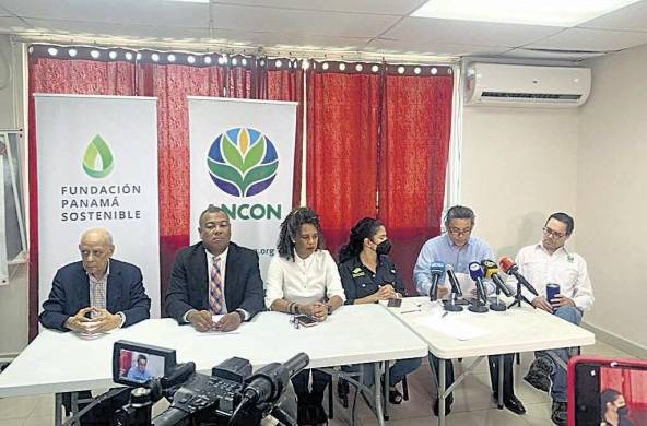 Varias organizaciones ambientalistas ofrecieron una conferencia de prensa, ya que adversan el contrato alcanzado con Minera Panamá.