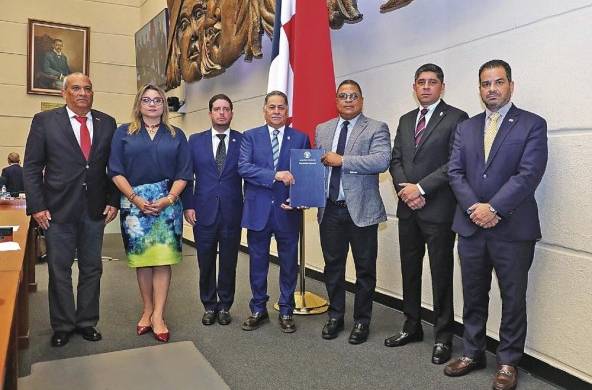 Los ministros de Comercio, Federico Alfaro; de Ambiente, Milciades Concepción; y de Trabajo, Doris Zapata estuvieron presentes en la sesión del pleno.