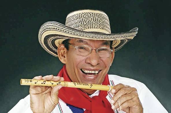 Pedro Ramaya Beltrán, músico. La cumbia de caña de millo se popularizó con las composiciones de Pedro Ramayá Beltrán en Colombia.