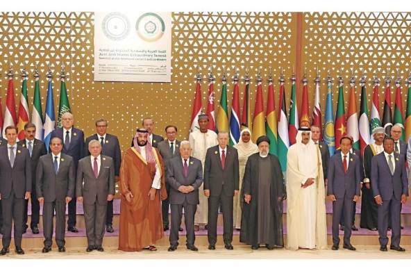 Líderes de la cumbre árabe-islámica para pedir el fin de los bombardeos en Gaza