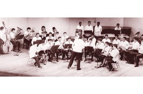 Estudiantes del INAM, institución encargada de la educación musical en Panamá desde 1904.