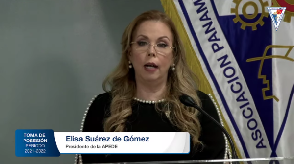 Elisa Suárez de Gómez, presidenta reelecta de la Apede 2021-2022.