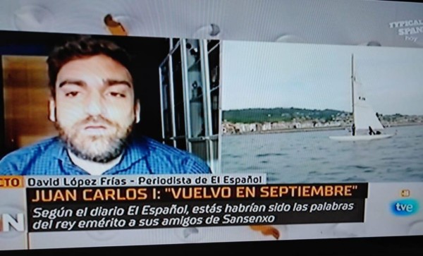 David López Frías, periodista de El Español durante su entrevista a la cadena TVE este lunes