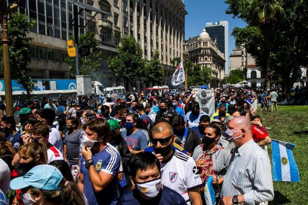 El último adiós a Maradona