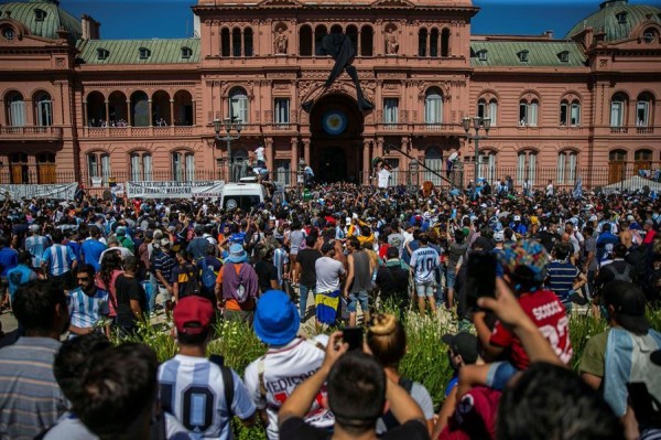 El último adiós a Maradona