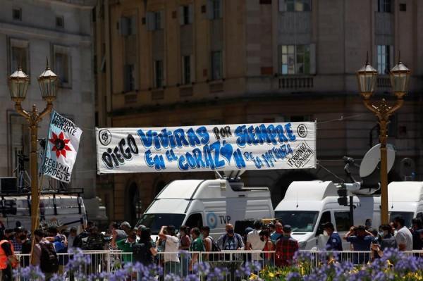 El último adiós a Maradona