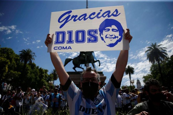 El último adiós a Maradona