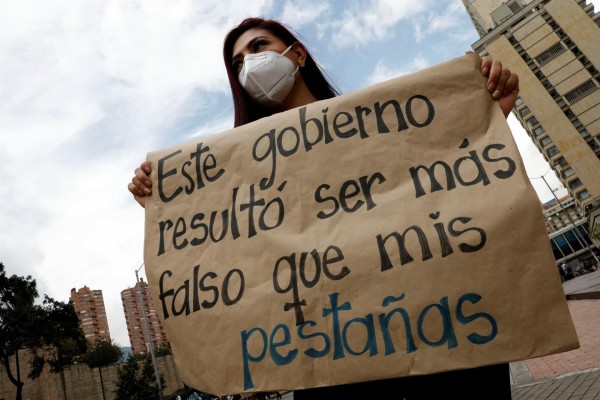Continúan las marchas en Bogotá por una nueva jornada de paro nacional