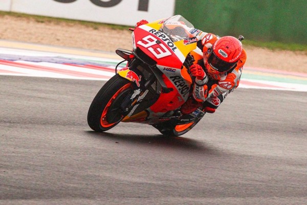 El español Marc Márquez (Repsol Honda RC 213 V), reconoce no estar preparado para luchar por el podio.