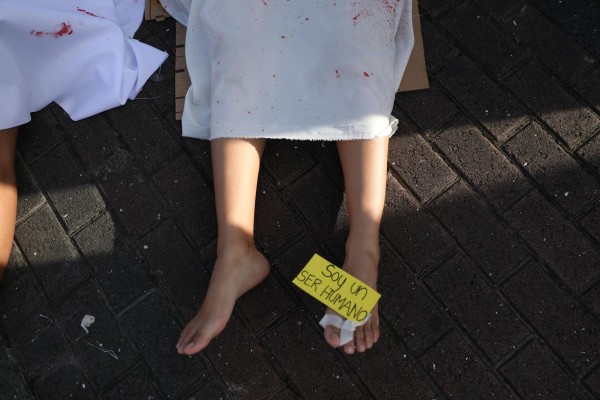 Manifestaci&oacute;n contra la violencia a la mujer