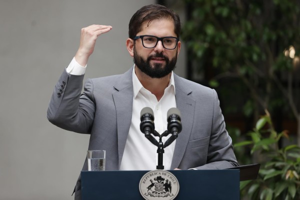 El presidente de Chile, Gabriel Boric.
