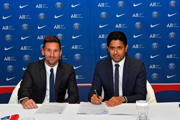 El primer día de Messi en París